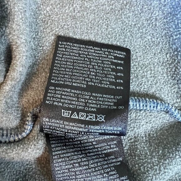 The North Face Shady Blue Unisex Glazier Half-Zip Fleece Jacket Size YS - Picture 9 of 12